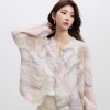 High-end printed beaded mohair sweater women's coat, new Korean style for autumn 25, wool knitted cardigan Specification image
